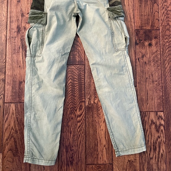 Free People 'Wild Nothing' Mixed Media Trim Embellished Utility Cargo Pants (4) - Picture 4 of 9